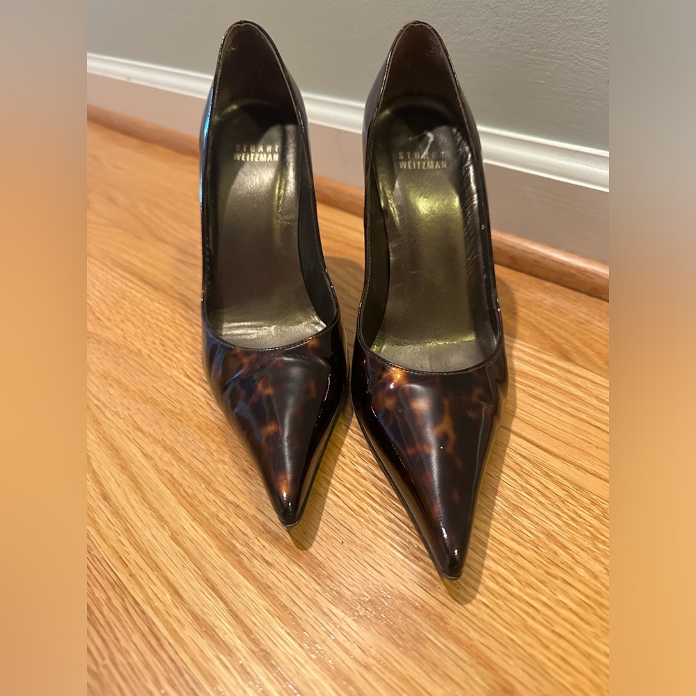 Stuart Weitzman Leopard print high heels